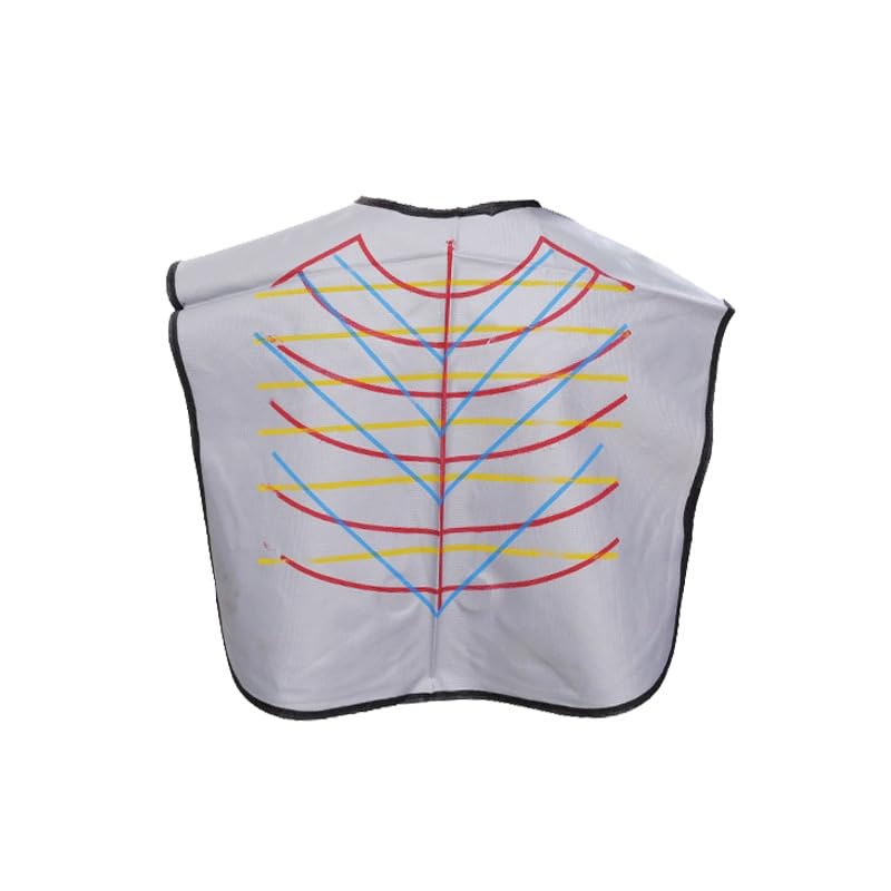 SUNTRADE Hair Capes Professional for Dyeing Hair Hairdressing Waterproof, Salon Hair Cutting Collar Cape Barber Cape Haircut (White)