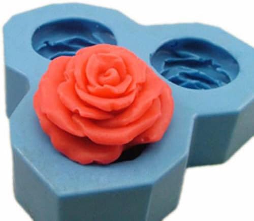 Big Rose Flower Soap Mould Flexible Silicone Cookie Mold Chocolate Mould