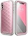 Clayco iPhone Xs Case, iPhone X Case, Hera Series Full-Body Rugged Case with Built-in Screen Protector for Apple iPhone Xs 2018/iPhone X 2017 Release (Rosegold)