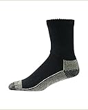 Aetrex Copper Sole Non-binding Socks 1 pair, Black,Large