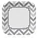 Chevron Gray - Dinner Plates (8 count)