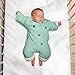 CribCulture 2-Pack Sleepsuit 2-Pack with Adjustable Ventilation for Transitioning Your Infant from Swaddling - Sleep Suit Allows Baby to Move - Wearable Infant Swaddle Blanket for Babies 3-7 Months