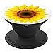 Sunflower Decor Girasol yellow Sun Flower White Background PopSockets Adhesive PopGrip