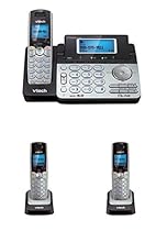 Vtech DS6151 DECT6.0 2-Line Cordless Phone System with 3 DS6101 Cordless Handsets, Caller ID, Answering Machine