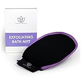Premium Exfoliating Mitt for Bath & Shower Cleansing - Reduce Cellulite, Resurface Skin, and Eliminate Acne - Exfoliator Mitt - A Spa Experience for Women & Men - #1 Exfoliation Glove for Anti-Aging