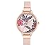 Nine West Floral Rose Goldtone Watch