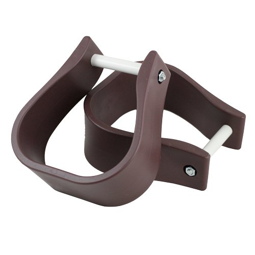 Outfitters Supply TrailMax Overshoe Stirrups, Designed to Accommodate Larger Sized Shoes Or Boots, Ideal for Winter Riding, Brown