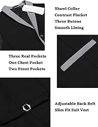 COOFANDY Men's V-neck Sleeveless Slim Fit Vest