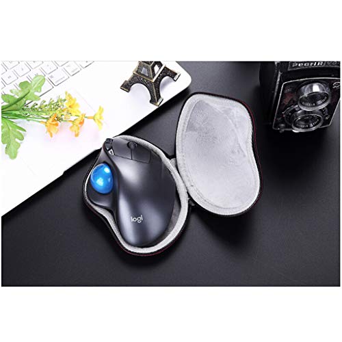 Iuhan Hard Storage Case Compatible For Logitech M570 Wireless Trackball Mouse Travel EVA Hard Storage Protective Case (Black)