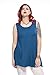 JollieLovin Womens Sleeveless Comfy Plus Size Tunic Tank Top With Flare Hem - White, XL (1X)
