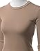Doublju Womens Basic Long Sleeve Crop Top