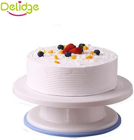 HR Market Gade Revolving Cake Decorating Stand Turntable, multicolour
