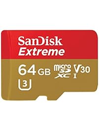 SanDisk Extreme 64GB microSDXC UHS-I Card with Adapter (SDSQXVF-064G-GN6MA) [Newest Version]