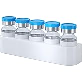 Fridge Holder Tray for 10ml Glass Peptide Vials or Storage Case 5/7 Slot Heavy Duty Peptide Insulin Vial Protector Wall Mount