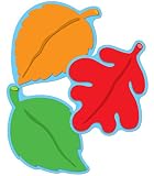 Carson Dellosa - Leaves Colorful Cut-Outs, Classroom D&eacute;cor, 36 Pieces