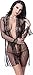 QinMi Lover Women Kimono Sleepwear Short Robe Intimate Night Dressing Robe w/Satin Ribbon Belt
