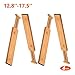 Luckllsa 4 Pack Bamboo Drawer Dividers, Adjustable & Expandable Kitchen Drawer Organizer, Ideal for Kitchen,Dresser,Bathroom,Bedroom,Baby Drawer,Desk（Natural, 12.4-17.3IN）