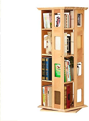 Nan Liang 360 回転本棚創造的本棚シンプルな分解ブックシェルフデスクオーガナイザー