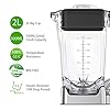 homgeek-2000W-Blender-Smoothie-Maker-Multifunction-Smoothie-Blender-with-4-Preset-Programs-8-Adjustable-Speeds-8-Sharp-Blades-and-2L-BPA-Free-Tritan-Container-Powerful-30000-RPM-High-Speed homgeek 2000W Blender Smoothie Maker, Multifunction Smoothie Blender with 4 Preset Programs, 8 Adjustable Speeds, 8 Sharp Blades and 2L BPA-Free Tritan Container, Powerful 30,000 RPM High Speed