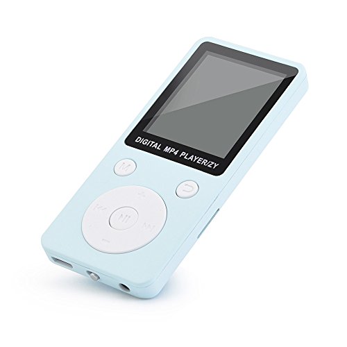 Fenleo MP3/MP4 Music Player, Portable Audio Player with Photo Viewer, FM Radio, Built-in Microphone, Voice Recorder, E-book, 1.8’’ Screen, 32G TF Card Support(not included) with Headphone & Data Cable