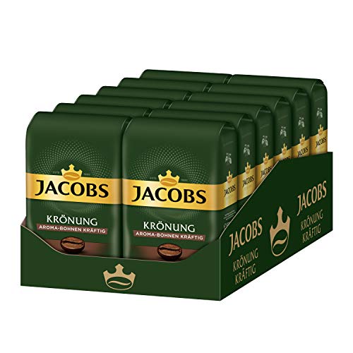 Jacobs Kaffeebohnen Krönung Aroma-Bohne kräftig, 12er Pack, 12 x 500 g Bohnenkaffee, 6 kg, 4059069 – Bild 6