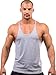 Iwearit Y-Back Muscle Tanktop L-Grey Made in USA