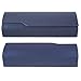 Aluminum Eyeglass Cases with Magnetic Closure - Glasses Holders - Medium Size-Navy