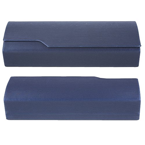 Aluminum Eyeglass Cases with Magnetic Closure - Glasses Holders - Medium Size-Navy