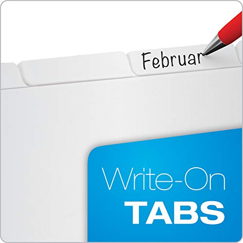Oxford blank write on binder dividers 1 5 cut tabs 3 hole punch