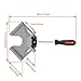 Wood Clamps Right Angle Clamps,Corner Clamp Single Handle 90°Aluminum Alloy Corner Clamp for Carpenter, Welding, Engineering, Photo Framing,Adjustable Swing Jaw(Width:3.7'',Opening:2.7''),Grey