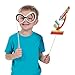 Fun Express - Science Party Photo Stick Props for Birthday - Apparel Accessories - Costume Accessories - Costume Props - Birthday - 12 Pieces