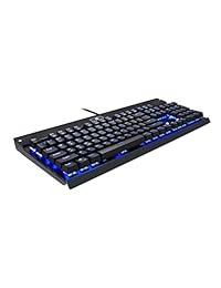 EagleTec KG010 N teclado mecánico de 104 teclas para juegos   oficina   industrial (negro), Retroiluminación LED azul (negro)