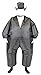 Tuxedo Tux Adult Black Inflatable Chub Suit Costume