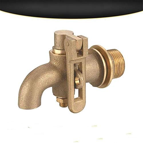 Outdoor Garden Bibcock Antique Lock, Burglar Proof Brass Nozzle, Courtyard Faucet G1/2'