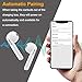 Wireless Earbuds, Bluetooth Earbuds Wireless Stereo Earphones with Mic, Mini in-Ear Earbuds with Charging Case, Sports Earbuds Earpiece w/Microphone for All Smartphones Android Samsung Huawei -White