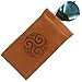 Soft Sunglasses Case Squeeze Top | EX Eyeglass case with Cleaning Cloth | A Soft Glasses Case | Passport Holder Pouch | Earbud and Phone Charger Storage Case (CT8)