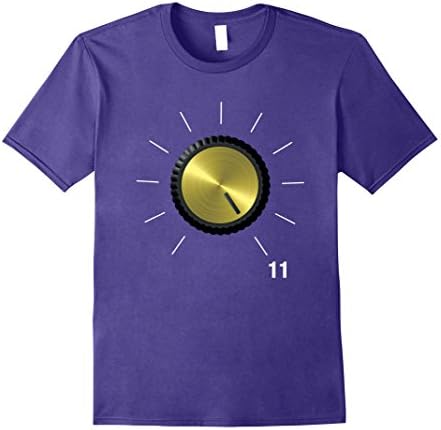 Mens These Go To Eleven - Volume Knob - Guitar T Shirt Color 3XL Purple