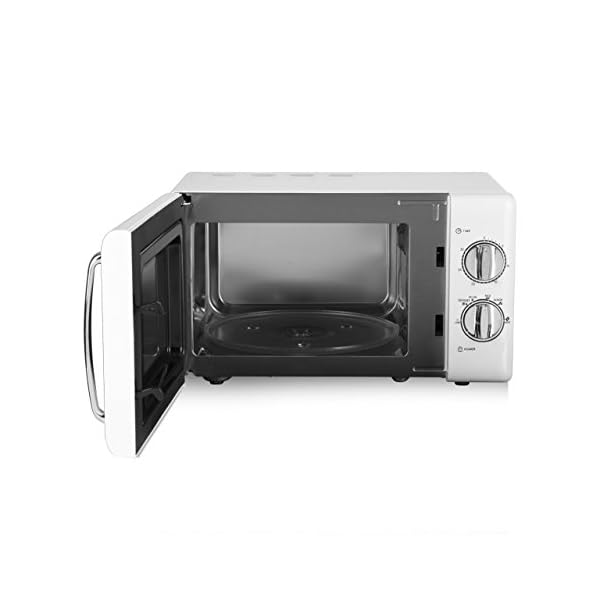 Tower-T24017-Manual-Solo-Microwave-with-6-Power-Levels-30-Minute-Timer-Defrost-Function-Stainless-Steel-Interior-800-W-20-liters-White Tower T24017 20L Manual Microwave with 800W Power Output and 30 Minute Timer, Stainless Steel,White