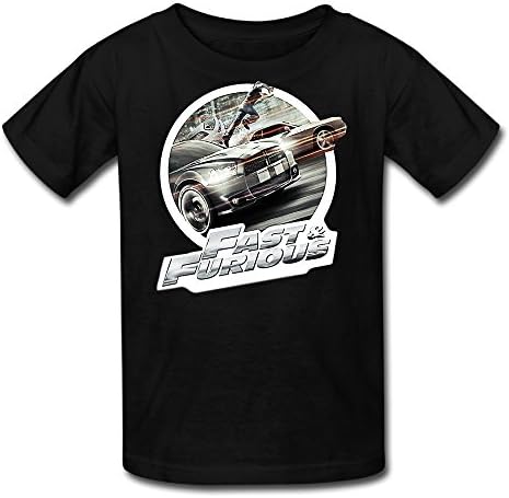 AMAG Fast &amp; Furious Car Children Boys And Girls T-shirt Black Size L