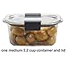 Rubbermaid Brilliance Food Storage Container, Large 14-Piece Set, Leak-Proof, Clear