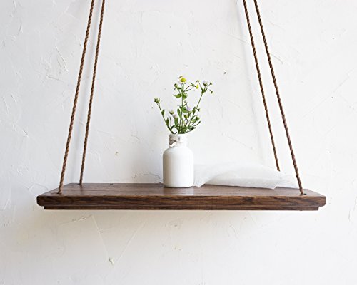Wood wall hanging shelf wooden plant display stand 14x6…