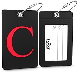 Luggage Tag Initial - Fully Bendable Tag