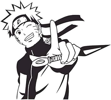 Kyokovinyl Naruto Naruto Uzumaki Kunai Anime Decal Sticker For Cartrucklaptop35 X 40