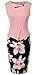HOMEYEE Women's Elegant Chic Bodycon Formal Dress B288 (S, Light Pink)