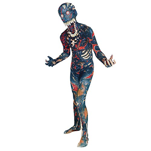 Burnt Zombie Jaw Dropper Kids Monster Morphsuit Fancy Dress Costume - size Small 3'1-3'6 (94cm-107 cm)