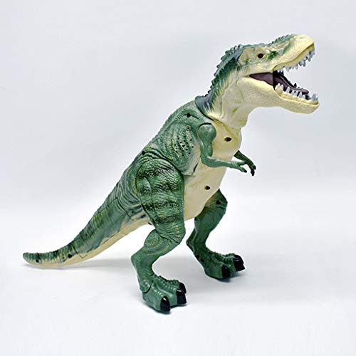 Sikye RC Toy 2.4G Remote Control Electric Dinosaur Toy with Glowing Red Eyes Open Mouth and Real Movement Kids Educational Toy