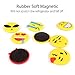 3D Emoji Magnets, Pococina 26 Pack Emoji Refrigerator Magnets Set, 1.7 Inch Funny Fridge Magnet Set for Kids Kitchen Home Decor Classroom Office Hospital