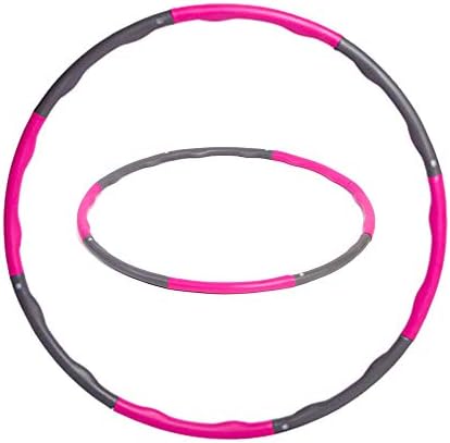 Fitness Hula Hoop 8 Sections Removable Foam Surface Fitness Exercise Adjustable Size Hula Hoop 96cm 1.1kg