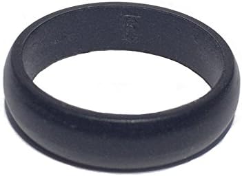 Tough Love Rings - SOLID BLACK - Thin Band - Size 6