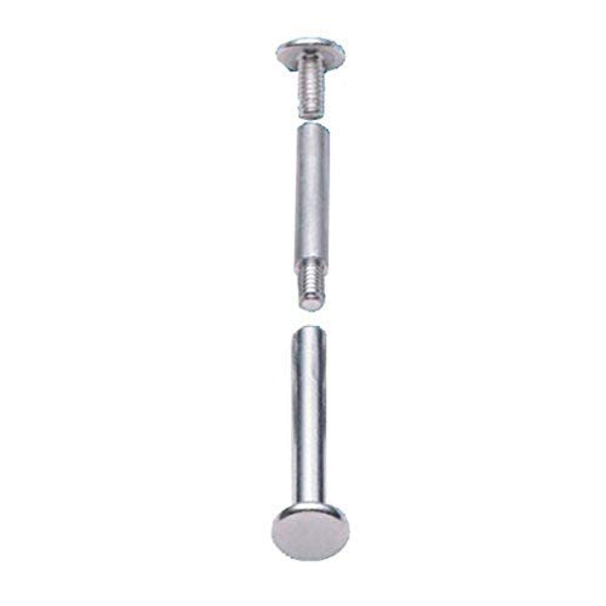 Charles Leonard Aluminum Screw Posts, 1.50 Inch Post Length, Silver, 100-Pack (3708L)